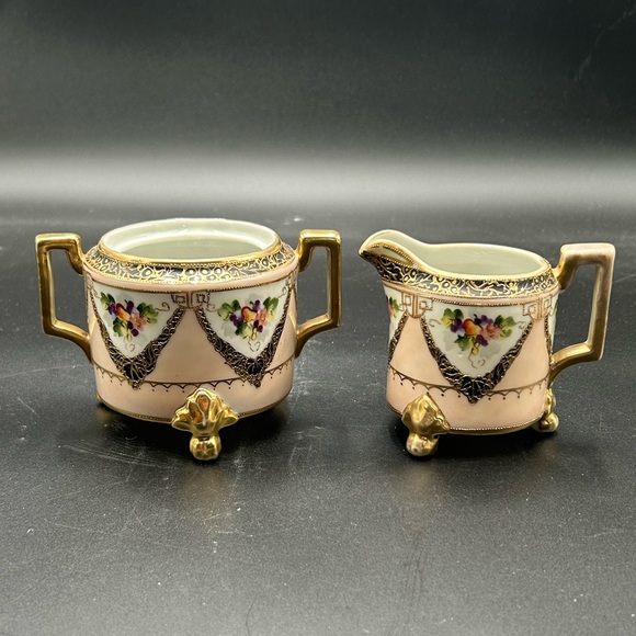 Antique Sugar And Creamer Setsnull